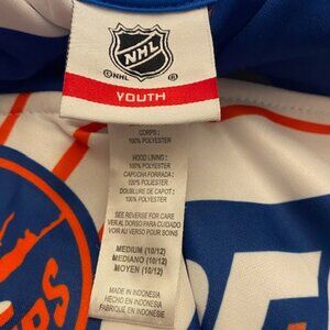 NHL Official NY Islanders Pull Over Hoodie Youth Size Medium Brand New Condition